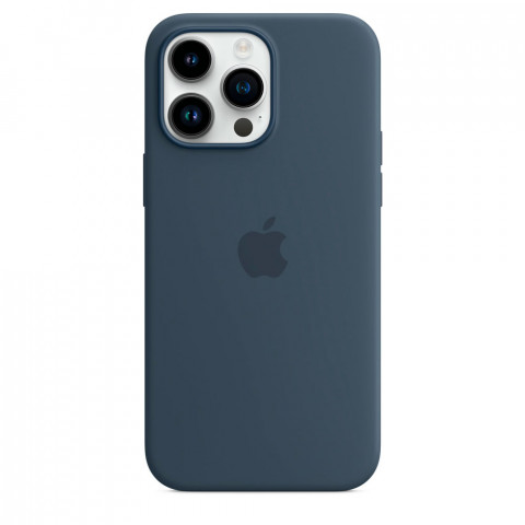 Чохол LUX Silicone Case для iPhone 14 Pro Max Storm Blue with MagSafe